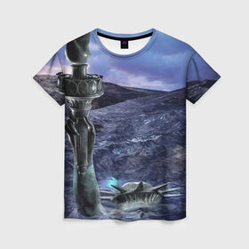 Женская футболка 3D с принтом Статуя свободы затоплена в Тюмени, 100% полиэфир ( синтетическое хлопкоподобное полотно) | прямой крой, круглый вырез горловины, длина до линии бедер | америке | апокалипсис в сша | вода | волна | гибель | глобальное потепление | наводнение | океан вышел из берегов | поток | потоп | трагедия