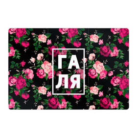 Магнитный плакат 3Х2 с принтом Галя в Тюмени, Полимерный материал с магнитным слоем | 6 деталей размером 9*9 см | галина | галька | галя | девочка | девушка | женщина | имена | имя | роза | цвет