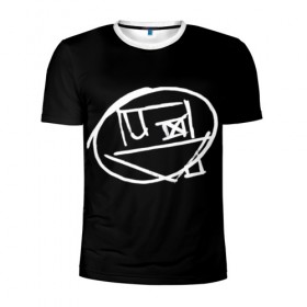 Мужская футболка 3D спортивная с принтом Logo в Тюмени, 100% полиэстер с улучшенными характеристиками | приталенный силуэт, круглая горловина, широкие плечи, сужается к линии бедра | art | logo | music | the neighbourhood | лого | музыка | поп | рок