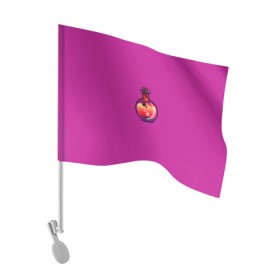 Флаг для автомобиля с принтом Колба в Тюмени, 100% полиэстер | Размер: 30*21 см | кислота | колба | пробирка | химия