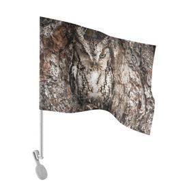 Флаг для автомобиля с принтом Камуфляж сова в Тюмени, 100% полиэстер | Размер: 30*21 см | дерево | пернатая | птица | филин