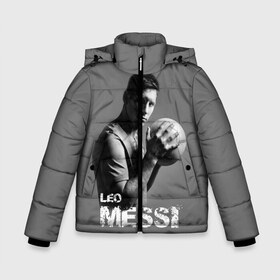 Зимняя куртка для мальчиков 3D с принтом Leo Messi в Тюмени, ткань верха — 100% полиэстер; подклад — 100% полиэстер, утеплитель — 100% полиэстер | длина ниже бедра, удлиненная спинка, воротник стойка и отстегивающийся капюшон. Есть боковые карманы с листочкой на кнопках, утяжки по низу изделия и внутренний карман на молнии. 

Предусмотрены светоотражающий принт на спинке, радужный светоотражающий элемент на пуллере молнии и на резинке для утяжки | Тематика изображения на принте: barcelona | spanish | аргентина | барселона | испания | лео | месси | мяч | футбол | футболист