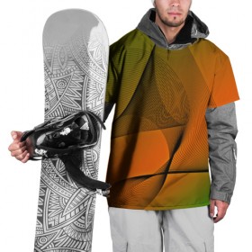 Накидка на куртку 3D с принтом Волнистые линии в Тюмени, 100% полиэстер |  | Тематика изображения на принте: 