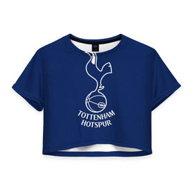 Женская футболка 3D укороченная с принтом Tottenham hotspur в Тюмени, 100% полиэстер | круглая горловина, длина футболки до линии талии, рукава с отворотами | football | англия | болельщик | игрок | лондон | премьер лига | тоттенхэм хотспур | фанат | футбол | футболист | шпоры