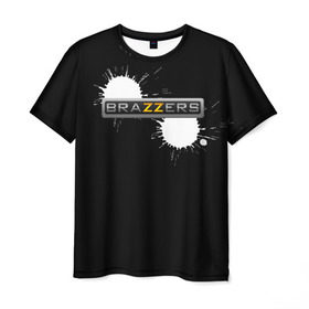 Мужская футболка 3D с принтом Brazzers в Тюмени, 100% полиэфир | прямой крой, круглый вырез горловины, длина до линии бедер | 3d | brazzers | new | vip | браззерс | новые | популярные | прикольные | тренд | хит