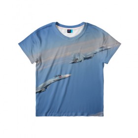 Детская футболка 3D с принтом Боевой строй в Тюмени, 100% гипоаллергенный полиэфир | прямой крой, круглый вырез горловины, длина до линии бедер, чуть спущенное плечо, ткань немного тянется | самолет