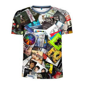 Мужская футболка 3D спортивная с принтом Albums в Тюмени, 100% полиэстер с улучшенными характеристиками | приталенный силуэт, круглая горловина, широкие плечи, сужается к линии бедра | music | rock | rock and roll | музыка | рок