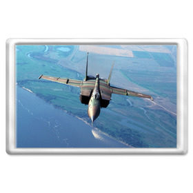 Магнит 45*70 с принтом МиГ-31 в Тюмени, Пластик | Размер: 78*52 мм; Размер печати: 70*45 | самолет