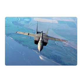 Магнитный плакат 3Х2 с принтом МиГ-31 в Тюмени, Полимерный материал с магнитным слоем | 6 деталей размером 9*9 см | самолет