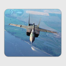 Коврик прямоугольный с принтом МиГ-31 в Тюмени, натуральный каучук | размер 230 х 185 мм; запечатка лицевой стороны | Тематика изображения на принте: самолет