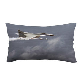 Подушка 3D антистресс с принтом Атака МиГ-29 в Тюмени, наволочка — 100% полиэстер, наполнитель — вспененный полистирол | состоит из подушки и наволочки на молнии | самолет