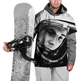 Накидка на куртку 3D с принтом Юрий Гагарин в Тюмени, 100% полиэстер |  | первый космонавт
