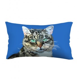Подушка 3D антистресс с принтом Котэ в Тюмени, наволочка — 100% полиэстер, наполнитель — вспененный полистирол | состоит из подушки и наволочки на молнии | cat | взгляд | глаза | животные | киска | кот | котёнок | кошка