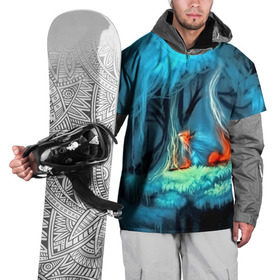 Накидка на куртку 3D с принтом Лиса в Тюмени, 100% полиэстер |  | Тематика изображения на принте: бабочки | лес | лесной дух | лиса | прикольные | природа | фэнтези