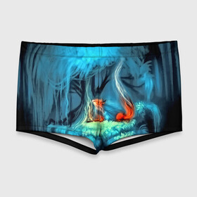 Мужские купальные плавки 3D с принтом Лиса в Тюмени, Полиэстер 85%, Спандекс 15% |  | бабочки | лес | лесной дух | лиса | прикольные | природа | фэнтези