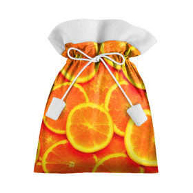 Подарочный 3D мешок с принтом Сочные апельсины в Тюмени, 100% полиэстер | Размер: 29*39 см | апельсин | летние | сочные | цитрус | яркие