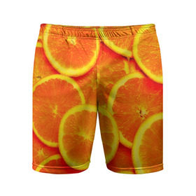 Мужские шорты 3D спортивные с принтом Сочные апельсины в Тюмени,  |  | Тематика изображения на принте: апельсин | летние | сочные | цитрус | яркие