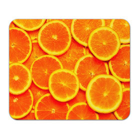 Коврик прямоугольный с принтом Сочные апельсины в Тюмени, натуральный каучук | размер 230 х 185 мм; запечатка лицевой стороны | Тематика изображения на принте: апельсин | летние | сочные | цитрус | яркие