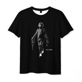 Мужская футболка 3D с принтом Tretij rebenok grey в Тюмени, 100% полиэфир | прямой крой, круглый вырез горловины, длина до линии бедер | Тематика изображения на принте: 