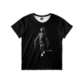 Детская футболка 3D с принтом Tretij rebenok grey в Тюмени, 100% гипоаллергенный полиэфир | прямой крой, круглый вырез горловины, длина до линии бедер, чуть спущенное плечо, ткань немного тянется | 