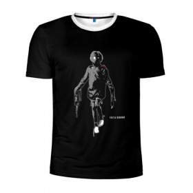 Мужская футболка 3D спортивная с принтом Tretij rebenok grey в Тюмени, 100% полиэстер с улучшенными характеристиками | приталенный силуэт, круглая горловина, широкие плечи, сужается к линии бедра | 