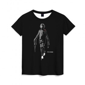 Женская футболка 3D с принтом Tretij rebenok grey в Тюмени, 100% полиэфир ( синтетическое хлопкоподобное полотно) | прямой крой, круглый вырез горловины, длина до линии бедер | 