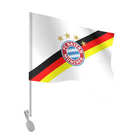 Флаг для автомобиля с принтом ФК Бавария в Тюмени, 100% полиэстер | Размер: 30*21 см | bayern | bayern munchen | fc | football | munchen | бавария | германия | футбол | футбольные | футбольный клуб
