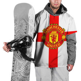Накидка на куртку 3D с принтом Manchester united в Тюмени, 100% полиэстер |  | 3д | fc | manchester united | mu | англия | британия | игра | канониры | красные дьяволы | лондон | манчестер | мю | флаг | флаг британии | футбол | эмблема