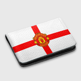 Картхолдер с принтом с принтом Manchester united в Тюмени, натуральная матовая кожа | размер 7,3 х 10 см; кардхолдер имеет 4 кармана для карт; | 3д | fc | manchester united | mu | англия | британия | игра | канониры | красные дьяволы | лондон | манчестер | мю | флаг | флаг британии | футбол | эмблема