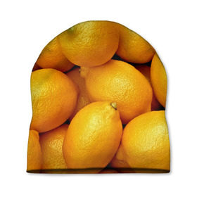 Шапка 3D с принтом Лимончики в Тюмени, 100% полиэстер | универсальный размер, печать по всей поверхности изделия | 3d | витамин | еда | желтый | лето | лимон | много | пища | прикольные | сочные | фрукты | цитрус | яркие