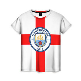 Женская футболка 3D с принтом Манчестер Сити в Тюмени, 100% полиэфир ( синтетическое хлопкоподобное полотно) | прямой крой, круглый вырез горловины, длина до линии бедер | 3d | manchester city | new | английская премьер лига | англия | апл | болельщикам | британия | игра | лондон | манчестер | манчестер сити | новые | популярные | прикольные | футбол | футбольный клуб | эмблема