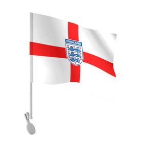 Флаг для автомобиля с принтом Сборная Англии в Тюмени, 100% полиэстер | Размер: 30*21 см | англия | игра | лондон | сборная | футбол