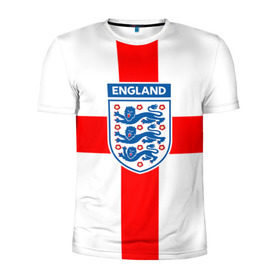 Мужская футболка 3D спортивная с принтом Сборная Англии в Тюмени, 100% полиэстер с улучшенными характеристиками | приталенный силуэт, круглая горловина, широкие плечи, сужается к линии бедра | англия | игра | лондон | сборная | футбол
