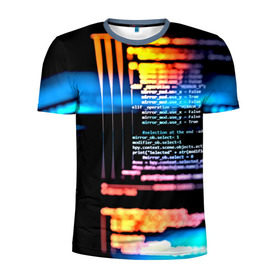 Мужская футболка 3D спортивная с принтом Programming в Тюмени, 100% полиэстер с улучшенными характеристиками | приталенный силуэт, круглая горловина, широкие плечи, сужается к линии бедра | 3d | codding | coding | computer | programing | админам | информатика | программа | программистам | программный код
