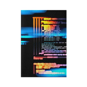Обложка для паспорта матовая кожа с принтом Programming в Тюмени, натуральная матовая кожа | размер 19,3 х 13,7 см; прозрачные пластиковые крепления | Тематика изображения на принте: 3d | codding | coding | computer | programing | админам | информатика | программа | программистам | программный код
