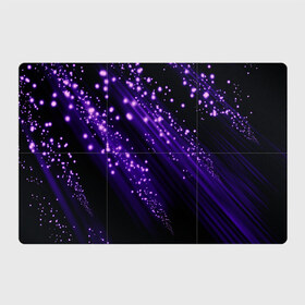 Магнитный плакат 3Х2 с принтом Twinkle в Тюмени, Полимерный материал с магнитным слоем | 6 деталей размером 9*9 см | 3d | абстракция | блеск | линии | лучи | огоньки | полосы | прикольные | пятна | свет | темный | фиолетовый | яркие