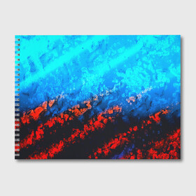 Альбом для рисования с принтом Still waiting neon в Тюмени, 100% бумага
 | матовая бумага, плотность 200 мг. | полосы | разводы | разноцветные | узоры | яркие