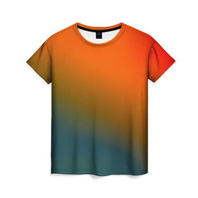 Женская футболка 3D с принтом stains color в Тюмени, 100% полиэфир ( синтетическое хлопкоподобное полотно) | прямой крой, круглый вырез горловины, длина до линии бедер | 