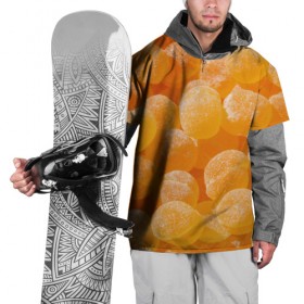 Накидка на куртку 3D с принтом Апельсиновый мармелад в Тюмени, 100% полиэстер |  | Тематика изображения на принте: 