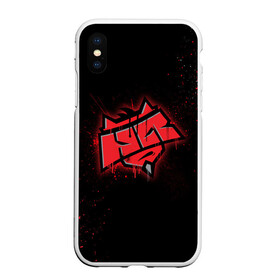 Чехол для iPhone XS Max матовый с принтом csgo - HellRaisers (Black collection) в Тюмени, Силикон | Область печати: задняя сторона чехла, без боковых панелей | 0x000000123 | csgo | hellraisers | hr | ксго | хелрейзерс