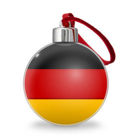 Ёлочный шар с принтом Германия в Тюмени, Пластик | Диаметр: 77 мм | germany | флаг