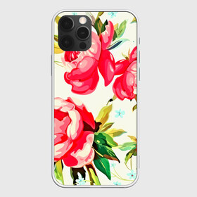 Чехол для iPhone 12 Pro Max с принтом Пиончики в Тюмени, Силикон |  | 3d | весна | другие | лето | пионы | прикольные | светлый фон | текстуры | узоры | фон | цветные | цветы | яркие
