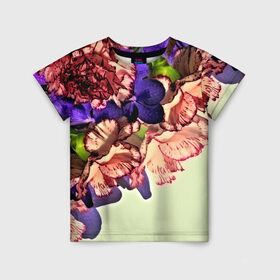 Детская футболка 3D с принтом Орхидеи в Тюмени, 100% гипоаллергенный полиэфир | прямой крой, круглый вырез горловины, длина до линии бедер, чуть спущенное плечо, ткань немного тянется | 3d | flower | весна | другие | красивые цветы | красные | лето | поле | полевой цветок | прикольные | природа | текстуры | цветочки | цветы
