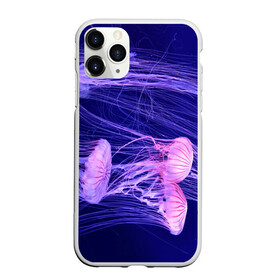 Чехол для iPhone 11 Pro матовый с принтом Розовые медузы в Тюмени, Силикон |  | аквариум | вода | дайвинг | милые | море | океан | плывет | подводный мир | рыбалка | рыбка | рыбы | стая | фауна