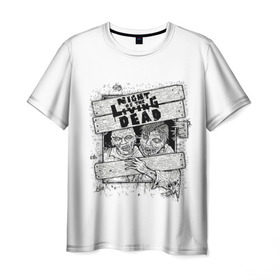 Мужская футболка 3D с принтом The Walking Dead в Тюмени, 100% полиэфир | прямой крой, круглый вырез горловины, длина до линии бедер | Тематика изображения на принте: dead | the | walking | зомби | кино | мертвецы | новинки | ночь | подарок | фильмы | ходячие