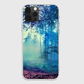 Чехол для iPhone 12 Pro Max с принтом Лес в Тюмени, Силикон |  | Тематика изображения на принте: 3d | деревья | лес | пейзаж | природа | роща | туман