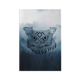 Обложка для паспорта матовая кожа с принтом Twin Peaks Совы в Тюмени, натуральная матовая кожа | размер 19,3 х 13,7 см; прозрачные пластиковые крепления | twin peaks твин пикс | дэвид линч | лес | лора палмер | сова | туман