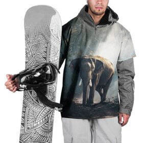 Накидка на куртку 3D с принтом Слон в лесу в Тюмени, 100% полиэстер |  | африка | африканский | бивни | большой | гигант джунгли | зоопарк | индийский | индия | лесной великан | мамонт | огромный | саванна | сафари | серый | слон | слоненок | слониха | стадо | уши | хобот