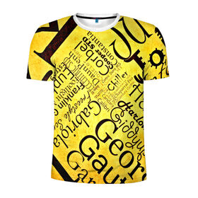 Мужская футболка 3D спортивная с принтом Newspaper в Тюмени, 100% полиэстер с улучшенными характеристиками | приталенный силуэт, круглая горловина, широкие плечи, сужается к линии бедра | 3d | буквы | газета | другие | много | прикольные | разные | текстуры | яркие