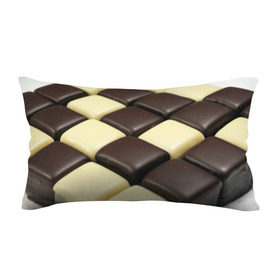 Подушка 3D антистресс с принтом Шоколадные конфеты в Тюмени, наволочка — 100% полиэстер, наполнитель — вспененный полистирол | состоит из подушки и наволочки на молнии | десерт | еда | конфеты | сладкое | структуры | шахматы | шоколад